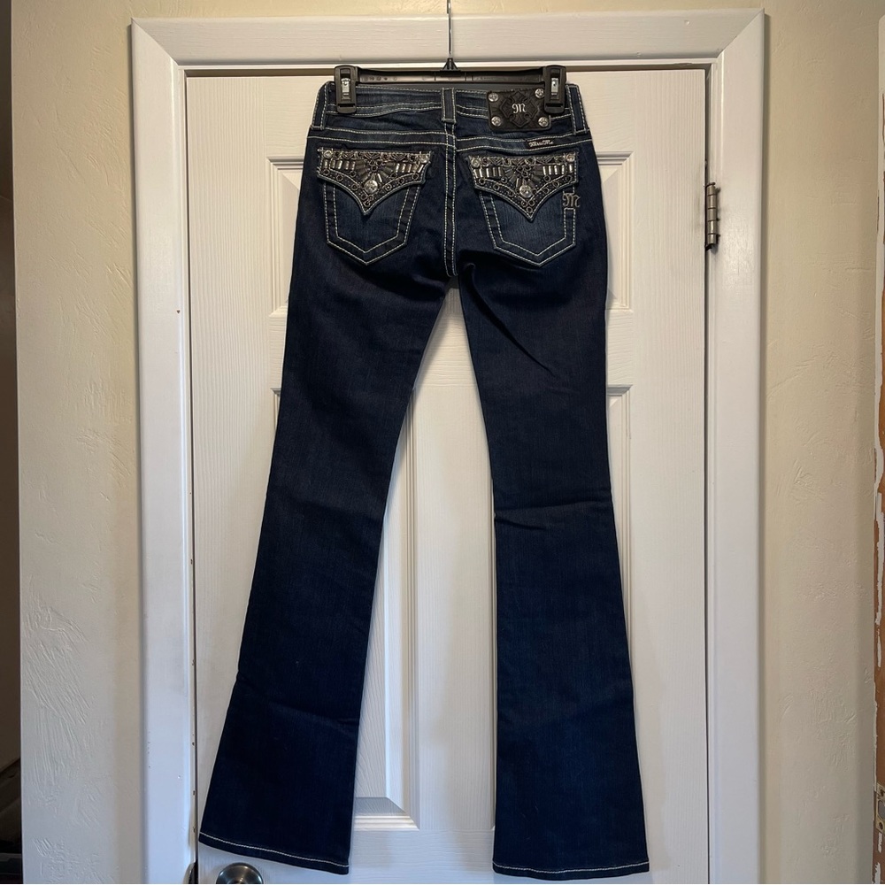 Miss Me Jeans Embellished Pocket Boot Cut Size 25